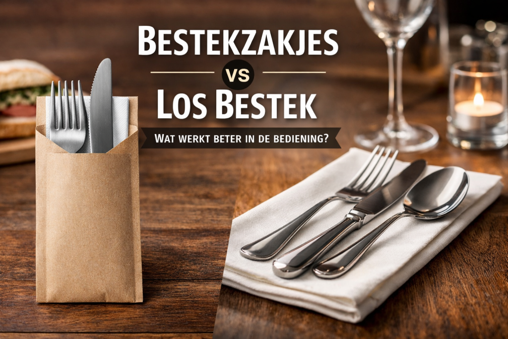 Bestekzakjes vs los bestek in de bediening, wat werkt beter?